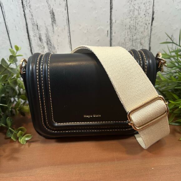Zara Basic Mini Crossbody Bag Black Magic State - Picture 3 of 8